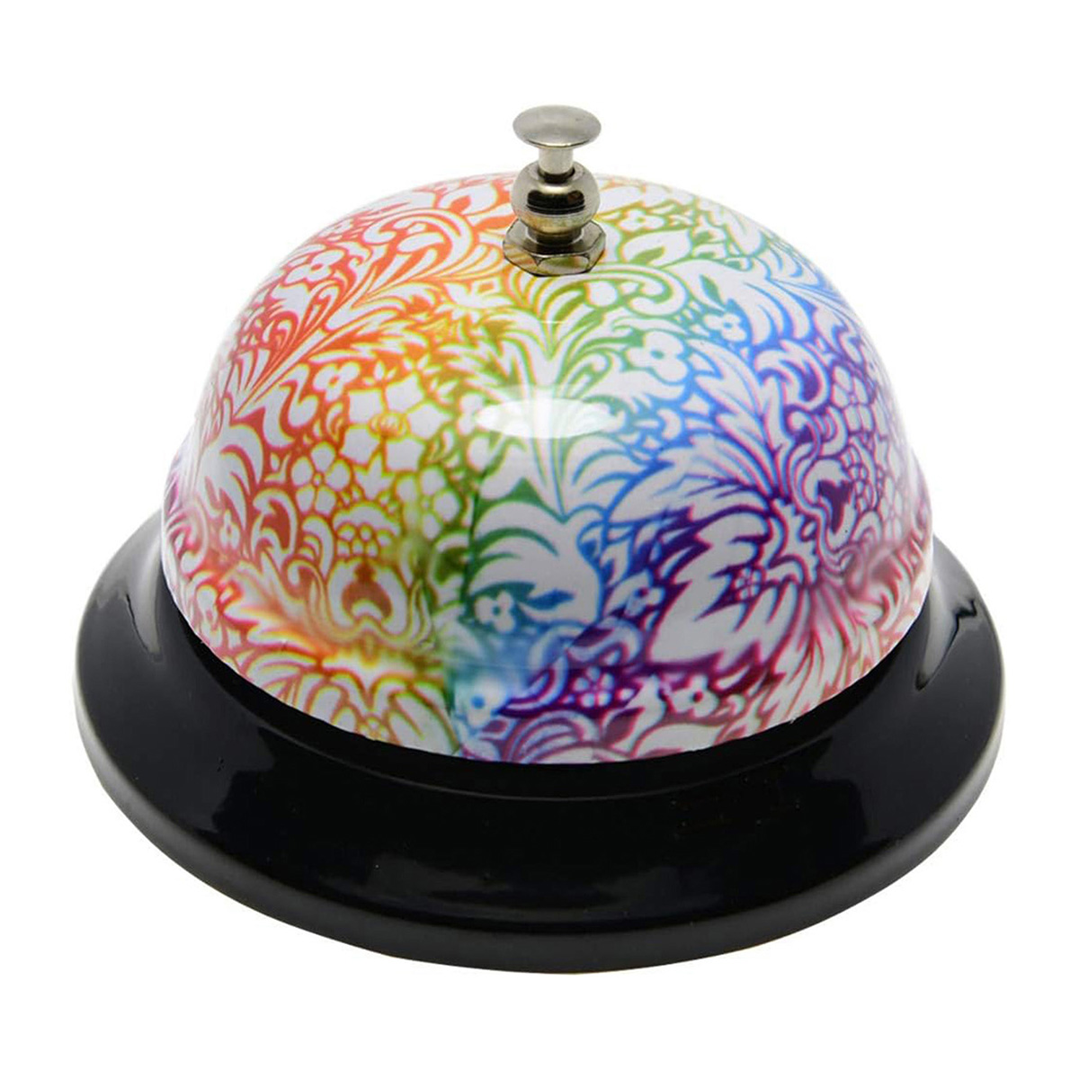 Call Bell Floral Desk Service Bell Customer Ding Bell 3.35 inch