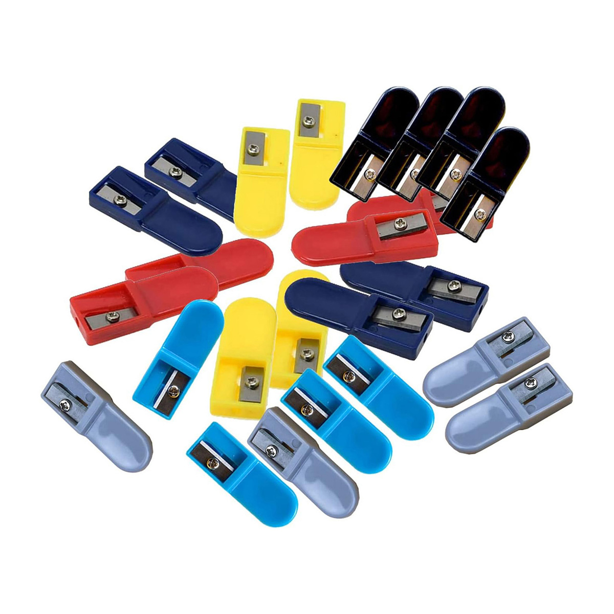 24 Pack 2.0 Lead Pointer Pencil Sharpener Mini 2mm Leads Sharpener for 2.0mm Pencil Lead Refills Random Colors